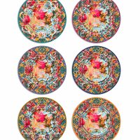 Tovagliette tonde Vintage Veg – Set completo - Emily Evans