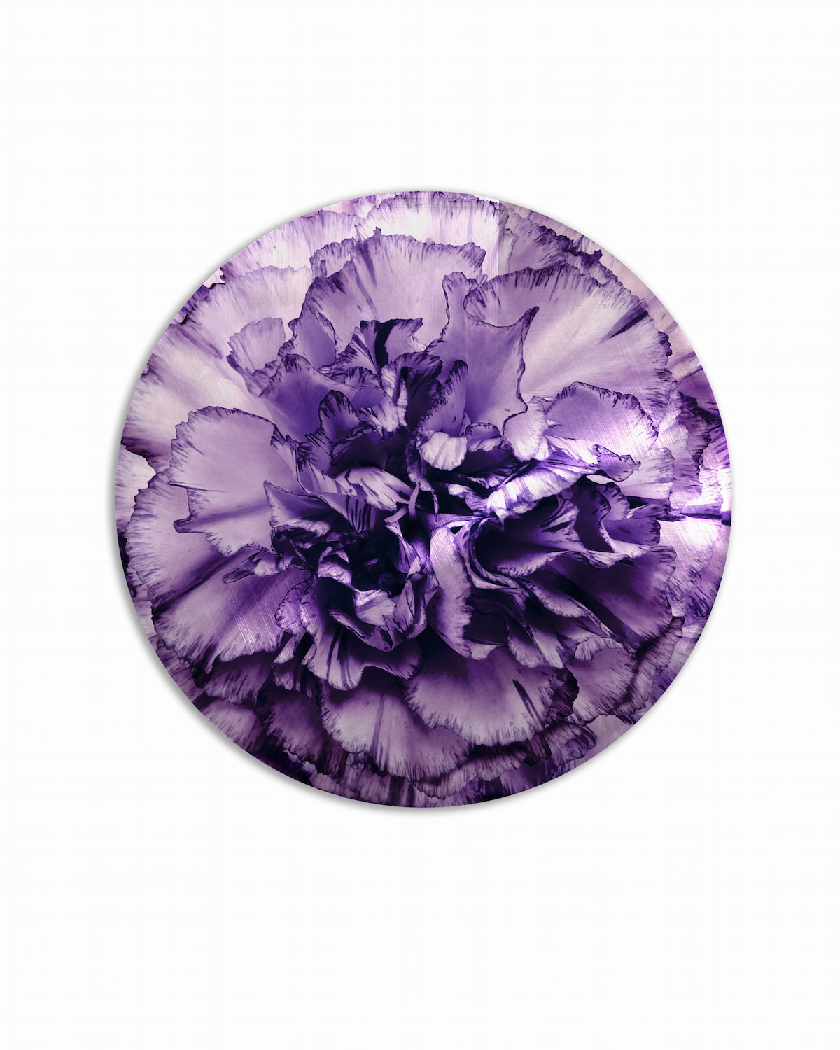 sottopiatto bouquet fiore viola