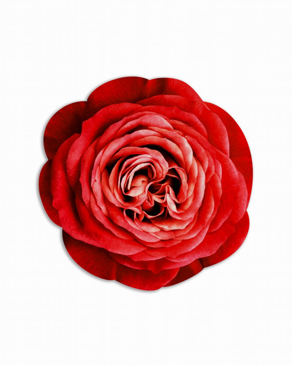 Tovaglietta tonda Bouquet – Rosa rossa - Emily Evans