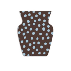 Dressy Pot a Pois Azzurro e Marrone – Big