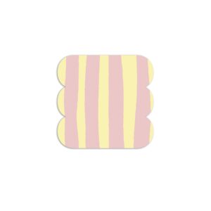 Dressy Pot a Righe Giallo e Rosa – Small