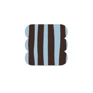 Dressy Pot a Righe Azzurro e Marrone – Small