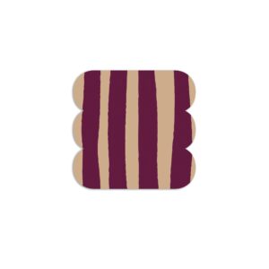 Dressy Pot a Righe Bordeaux e Arancio – Small