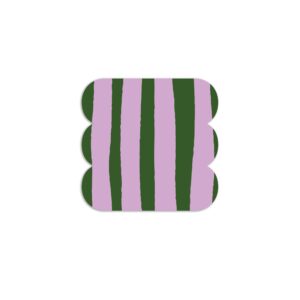 Dressy Pot a Righe Rosa e Verde – Small