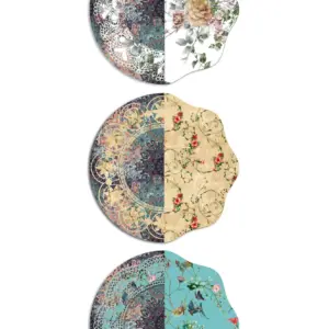 Tovagliette Tonde Florecido – Set Completo 3 PZ