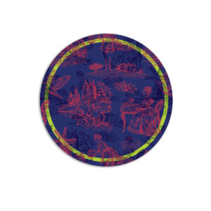 Tovaglietta Tonda Toile – Blue
