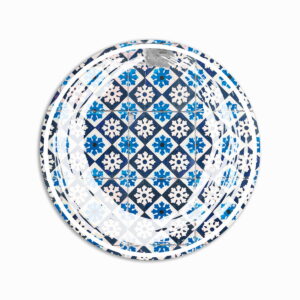 Tovaglietta Tonda Mémoire – Santorini