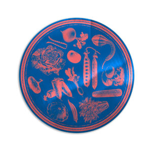 Sottopiatto Metal Veggie Punk – Pink Blue