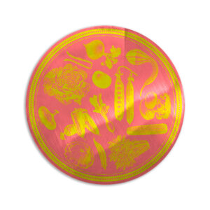 Sottopiatto Metal Veggie Punk – Yellow Pink