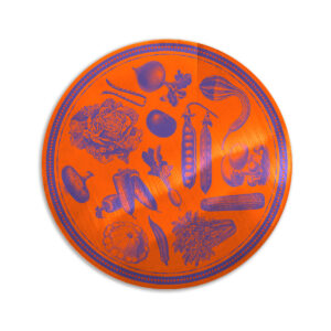 Sottopiatto Metal Veggie Punk – Purple Red