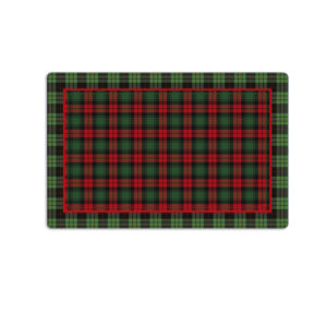 Tovaglietta Americana Christmas Rock – Red Tartan