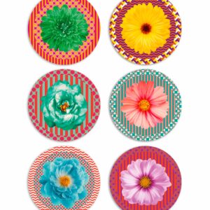 Tovagliette Tonde Flower Power – Set Completo