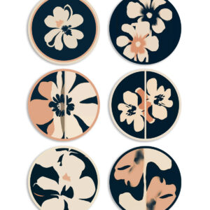 Tovagliette Tonde Pop Bloom – Set 6 pezzi